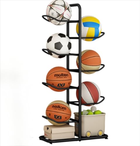 ボール整理カゴ自立型ポータブル直立スポーツ用品オーガナイザー2345